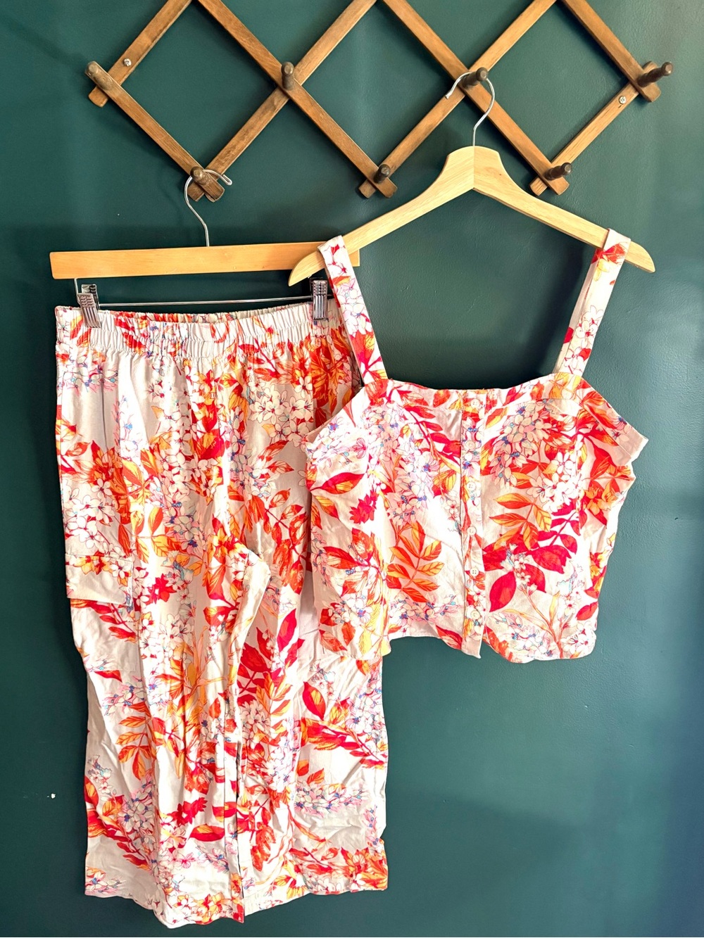 Drew 2 Piece Tropical Floral Set